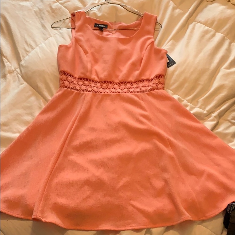 Coral prom dress